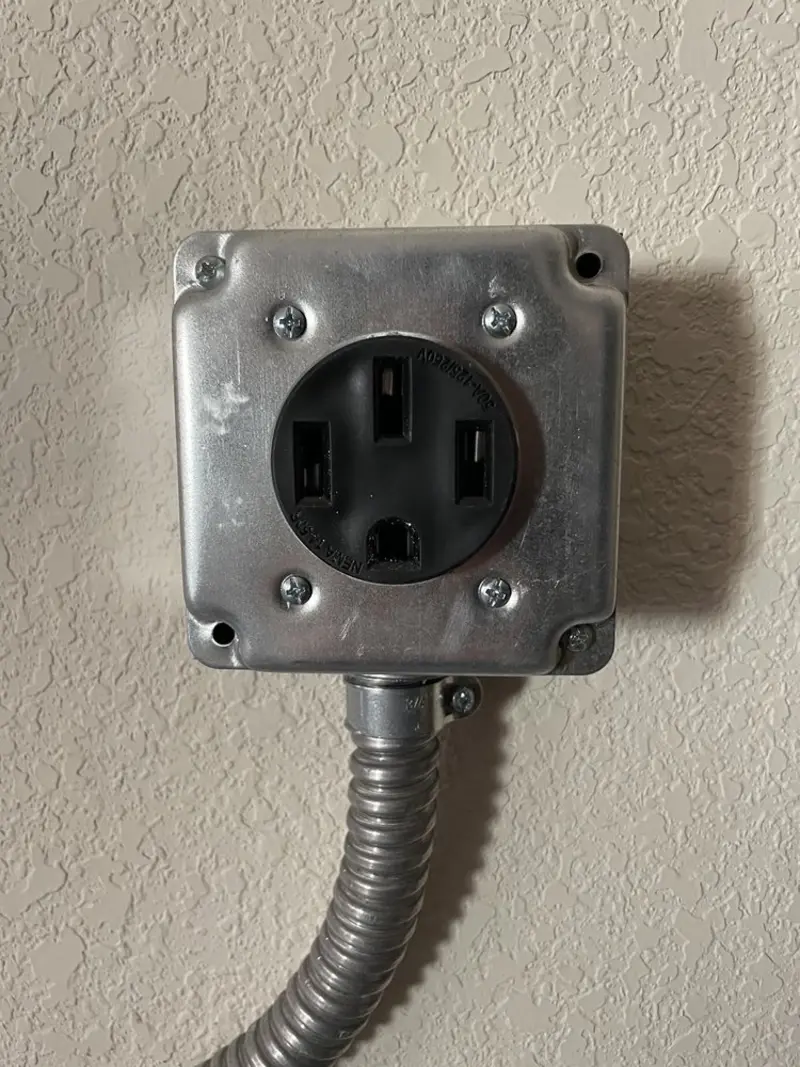 NEMA 14-50 outlet installed for Electrical Panel Upgrade in Niceville